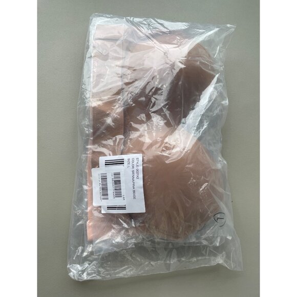 Rhonda Shear 2 Pack Molded Cup Bra with Wrap Back Size Large Pink Beige 648.6 - Picture 4 of 10